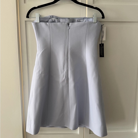 Wilfred Aritzia Appraise Strapless Dress 6 NWT | Blue Mini - Picture 12 of 16